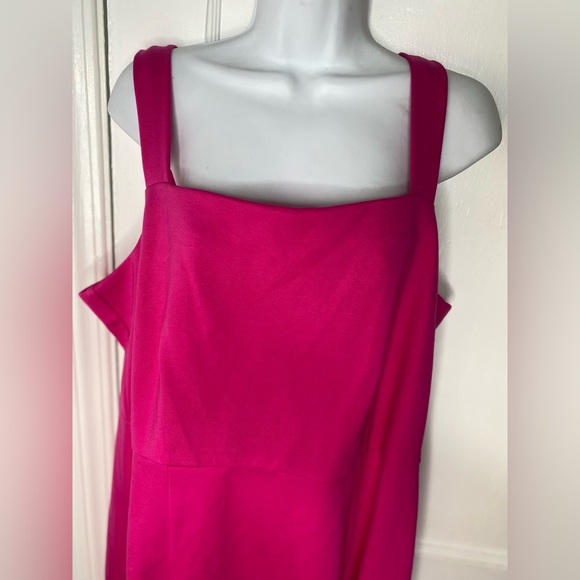 ON 34th NWT Solid Ponte Knit Pink Sleeveless Mini Tank Dress - Picture 4 of 8